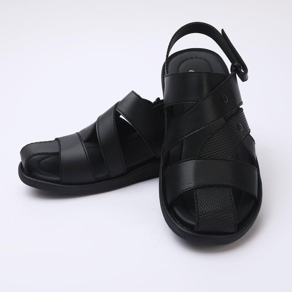 Men's Roman Sandal - Black, Men's Sandals, Chase Value, Chase Value
