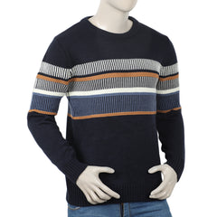 Eminent Men's Full Sleeve Sweaters - Navy Blue