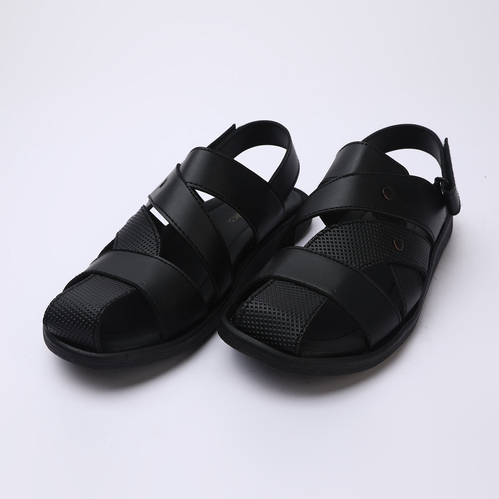 Men's Roman Sandal - Black, Men's Sandals, Chase Value, Chase Value