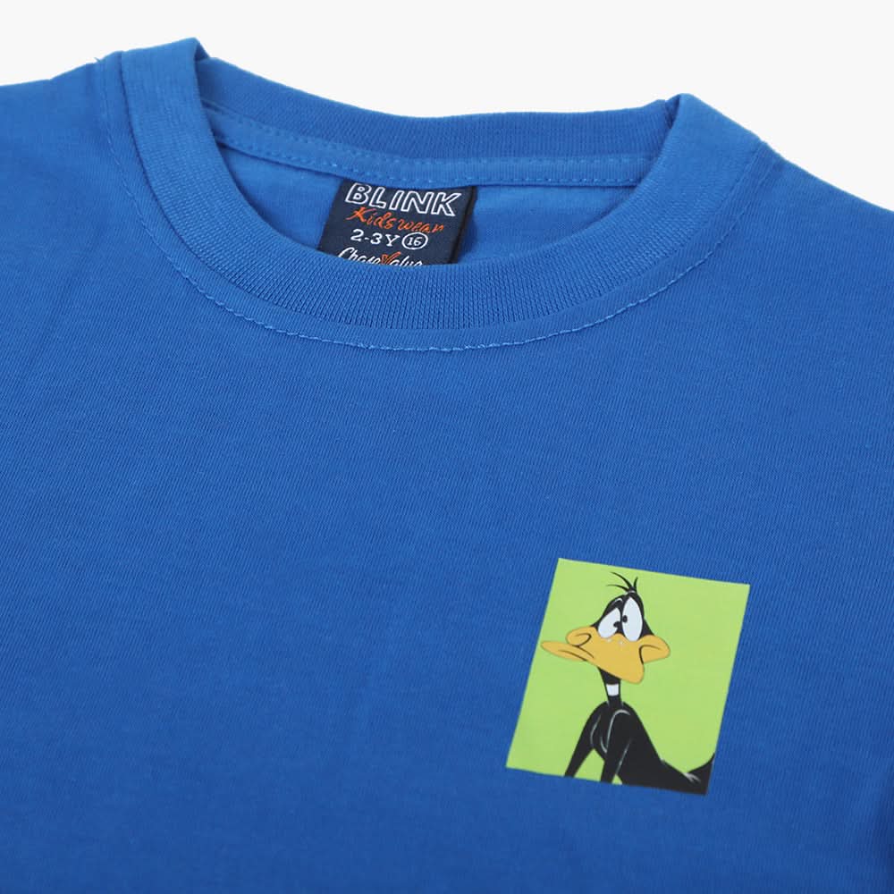 Boys Half Sleeves T-Shirt - Blue, Boys T-Shirts, Chase Value, Chase Value