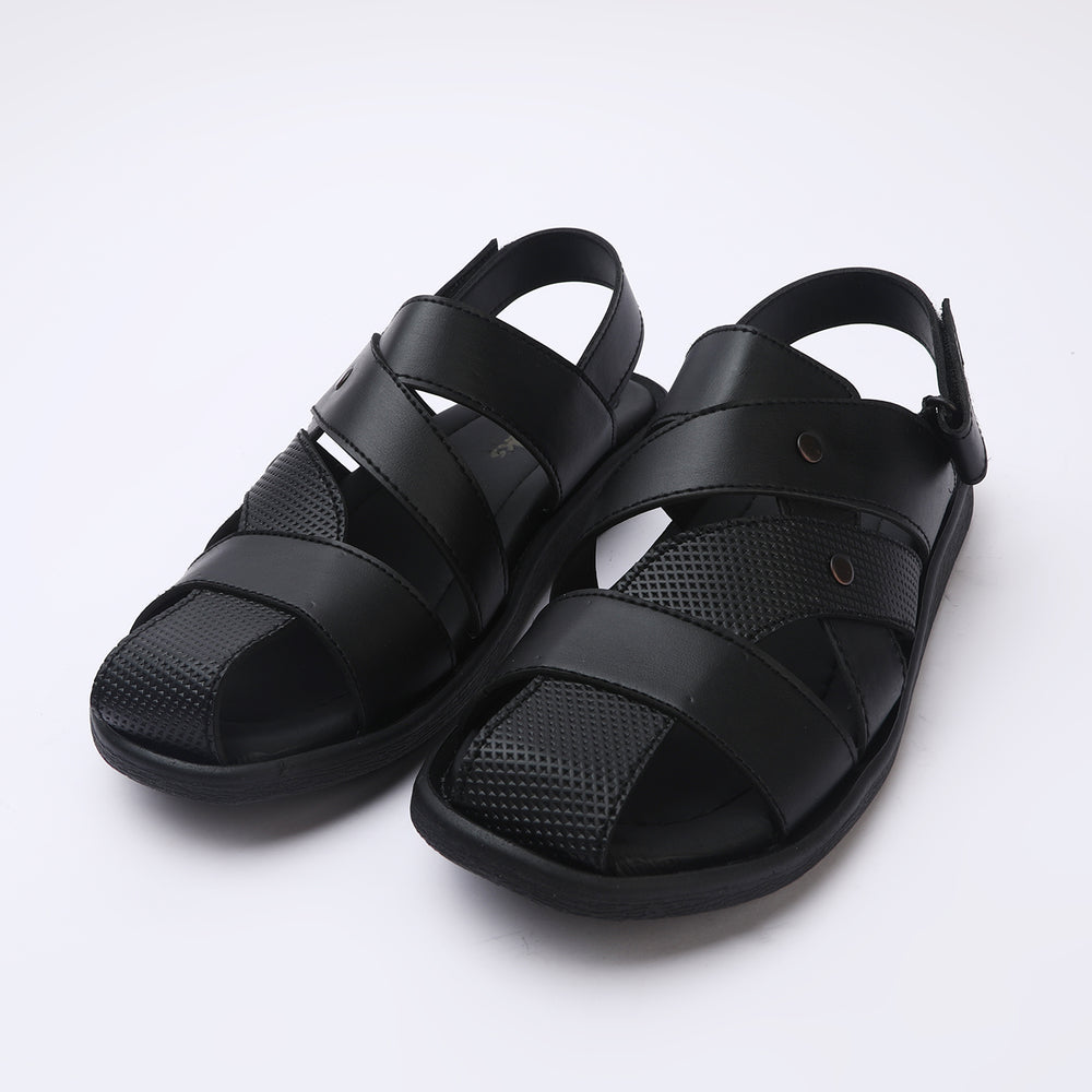 Men's Roman Sandal - Black, Men's Sandals, Chase Value, Chase Value