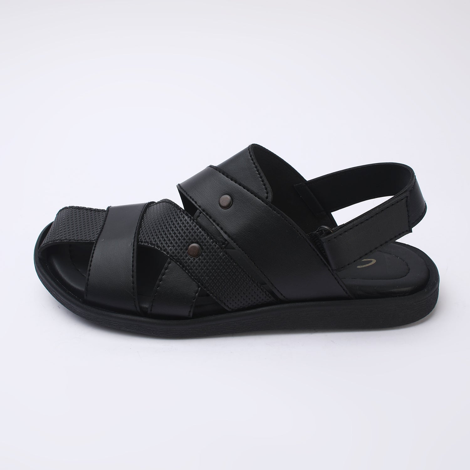 Men's Roman Sandal - Black, Men's Sandals, Chase Value, Chase Value