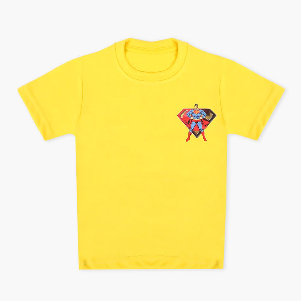 Boys Half Sleeves T-Shirt - Yellow, Boys T-Shirts, Chase Value, Chase Value