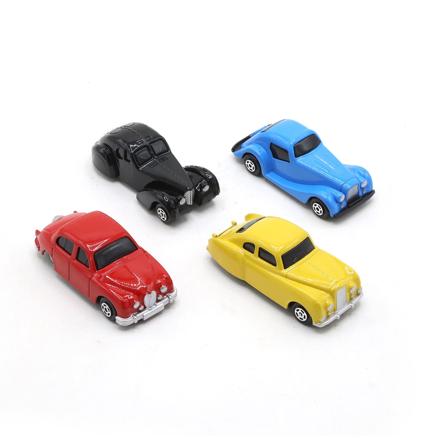 Pack of 4 Cars Set Die Cast Metal - Multi Color, Die-cast Model Car, Chase Value, Chase Value