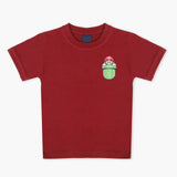 Boys Half Sleeves T-Shirt - Maroon, Boys T-Shirts, Chase Value, Chase Value