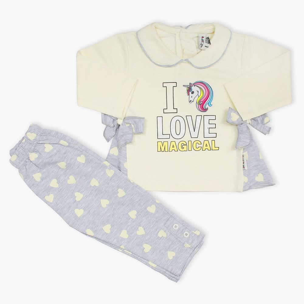 Newborn Girls Full Sleeves Suit - Fawn, Newborn Girls Winterwear, Chase Value, Chase Value