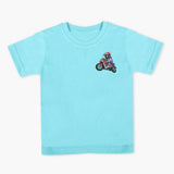 Boys Half Sleeves T-Shirt - Cyan, Boys T-Shirts, Chase Value, Chase Value