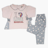 Newborn Girls Full Sleeves Suit - Pink, Newborn Girls Winterwear, Chase Value, Chase Value