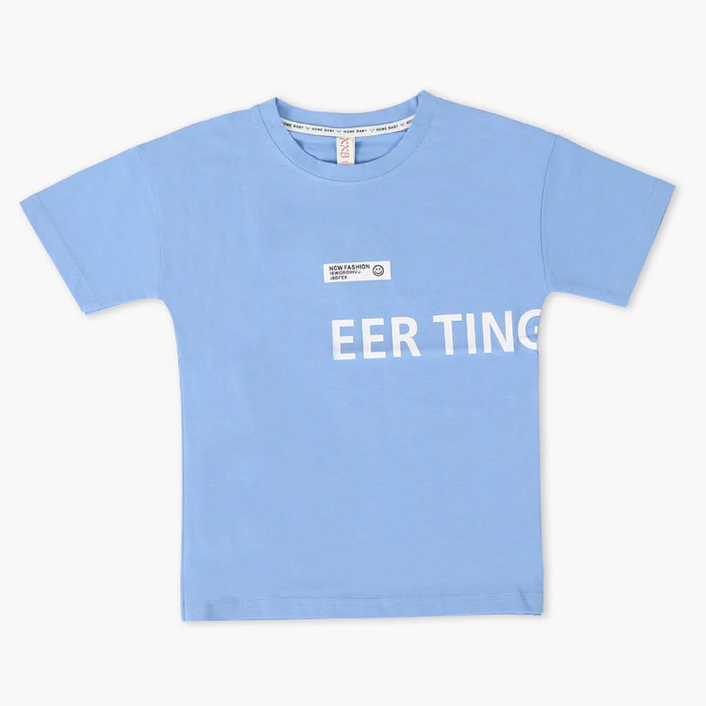 Boys Half Sleeves T-Shirt - Blue, Boys T-Shirts, Chase Value, Chase Value