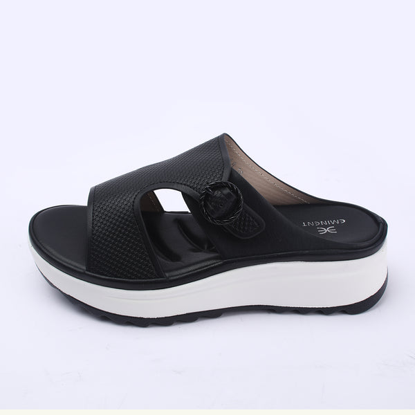 Eminent Women's Softy Slipper - Black