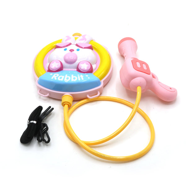 Rabbit Water Gun Toy For Children - Pink