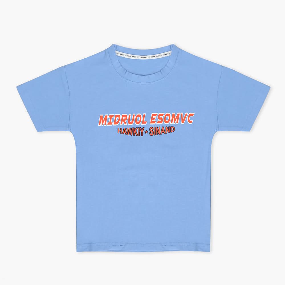 Boys Half Sleeves T-Shirt - Blue, Boys T-Shirts, Chase Value, Chase Value