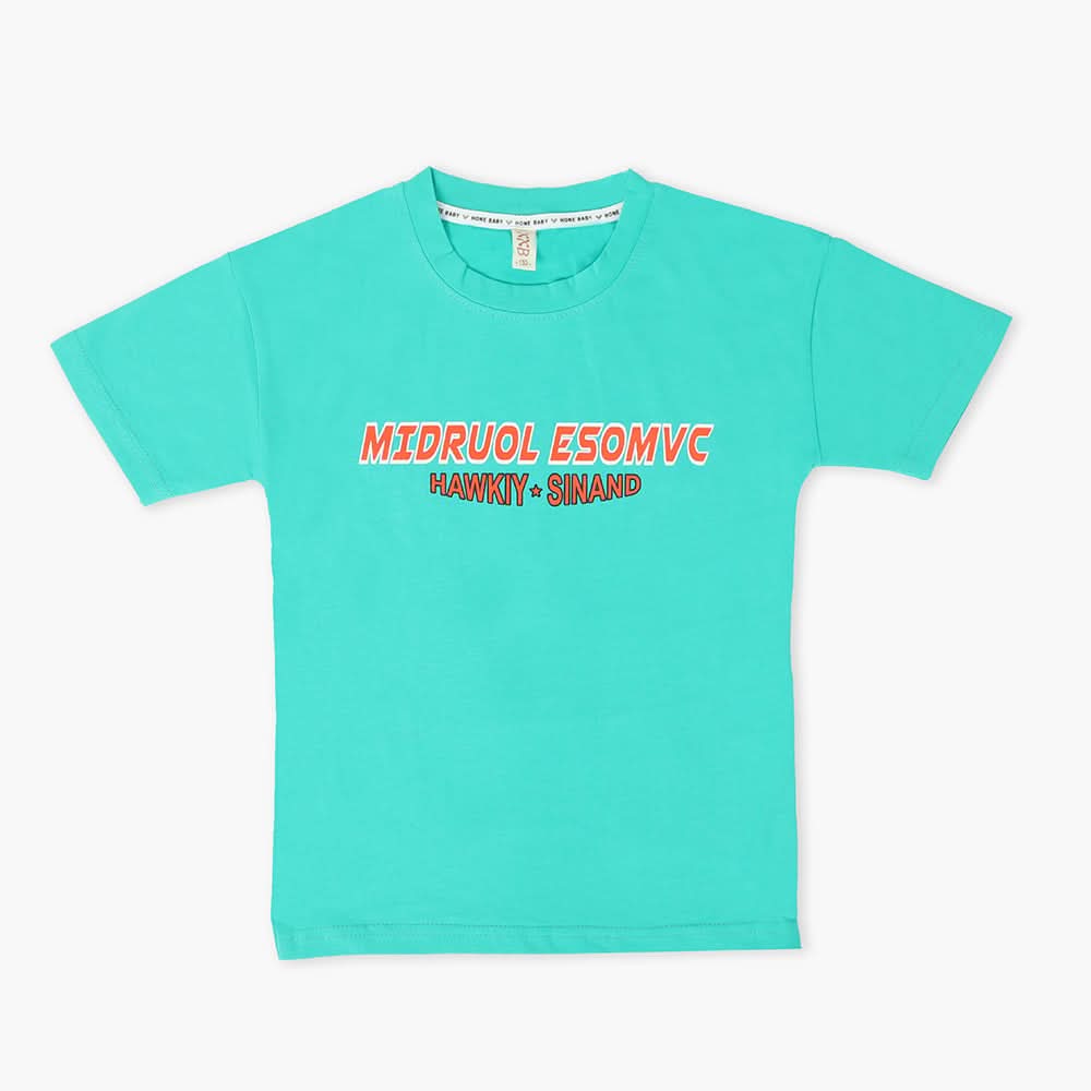 Boys Half Sleeves T-Shirt - Green, Boys T-Shirts, Chase Value, Chase Value