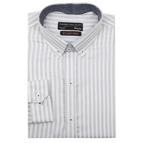 Men's Business Casual Shirt - Grey