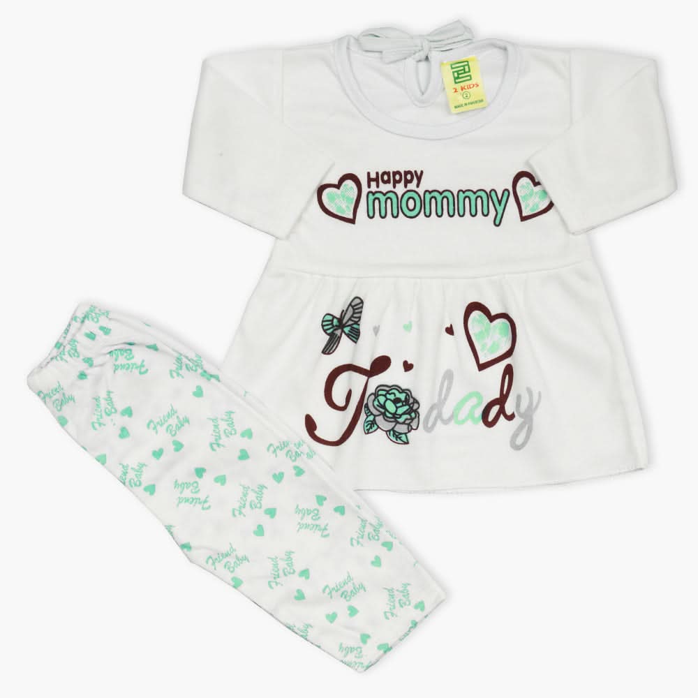 Newborn Girls Suit - Green, Newborn Girls Winterwear, Chase Value, Chase Value