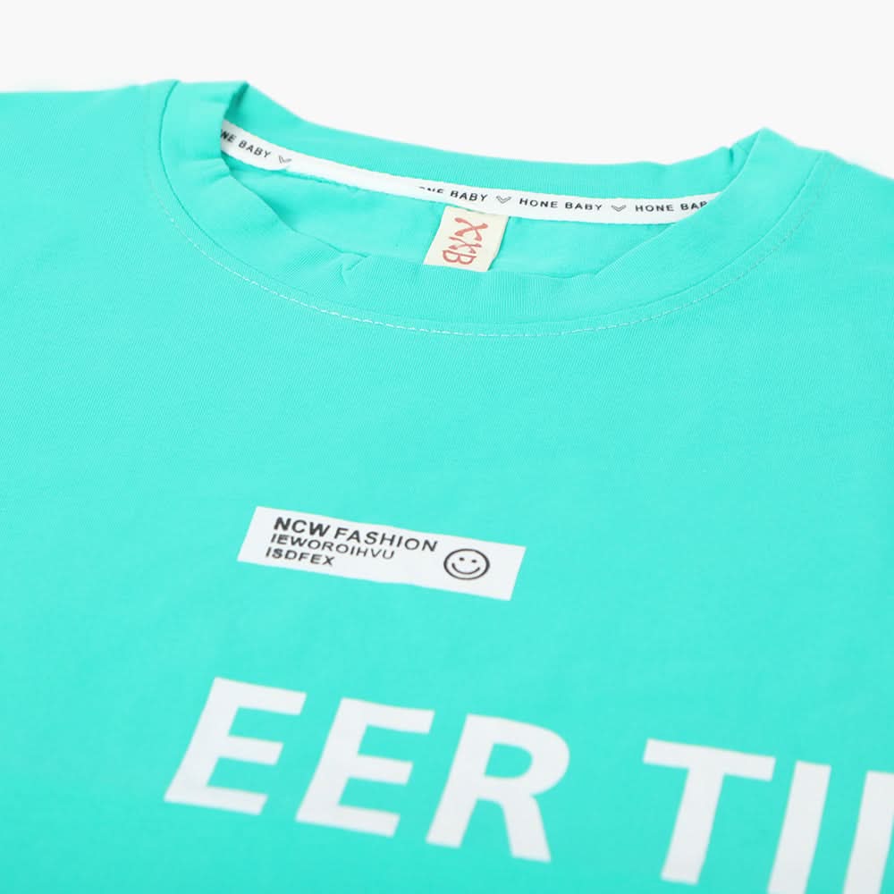 Boys Half Sleeves T-Shirt - Green, Boys T-Shirts, Chase Value, Chase Value
