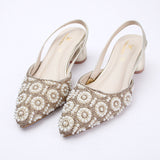 Eminent Women's Heel Banto Sandal - Golden, Women Heels, Eminent, Chase Value