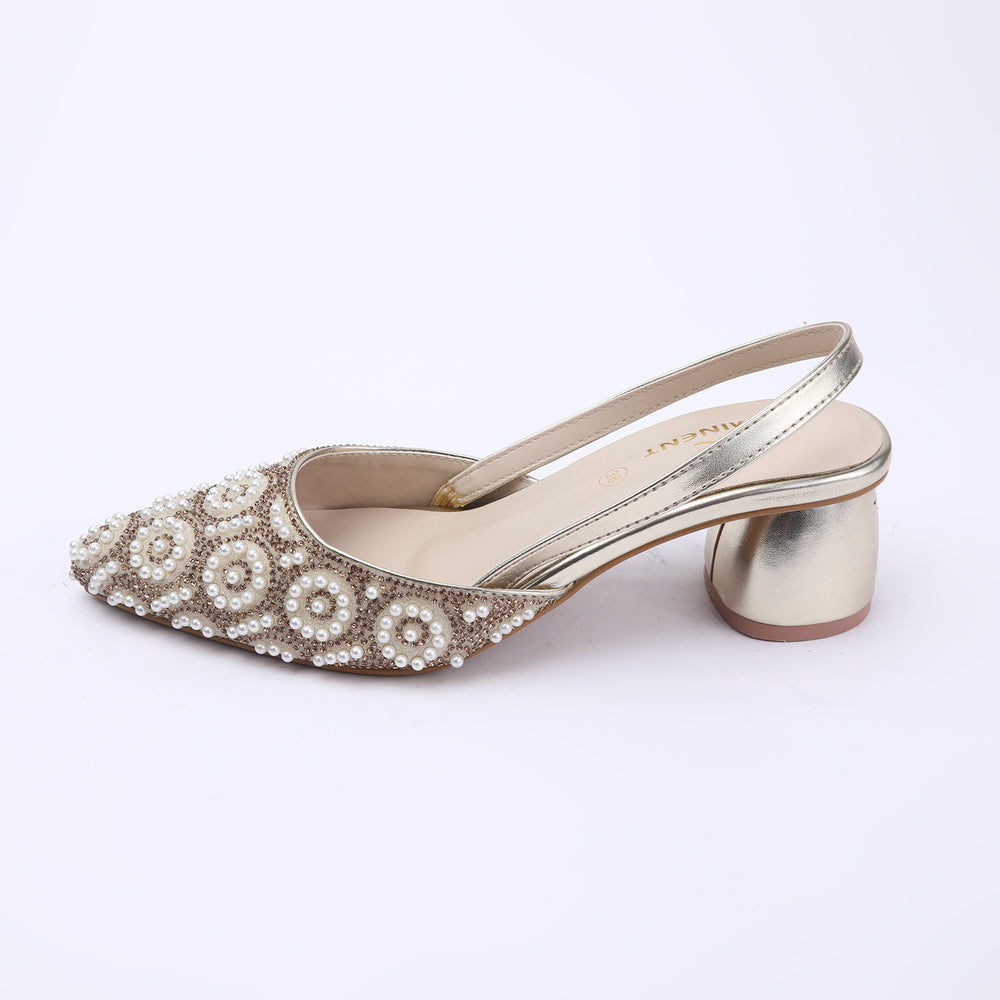 Eminent Women's Heel Banto Sandal - Golden, Women Heels, Eminent, Chase Value