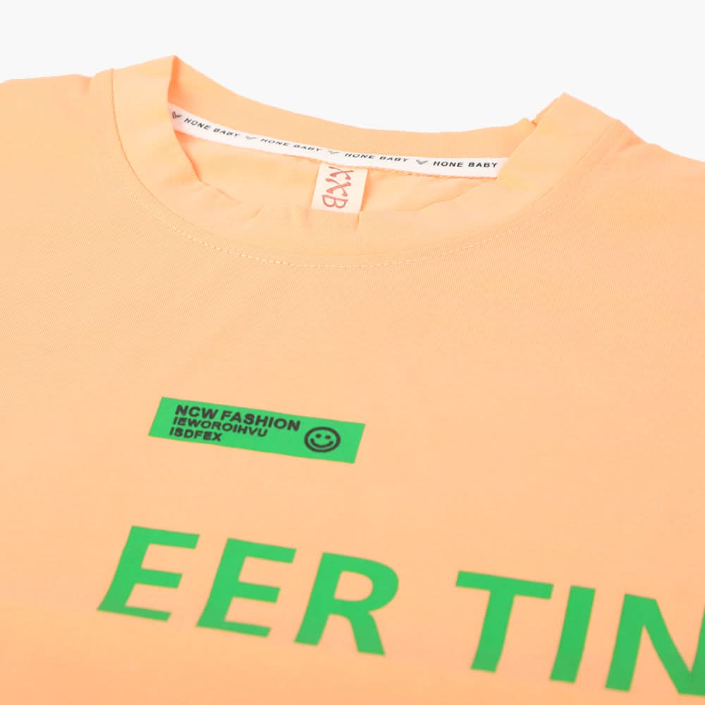 Boys Half Sleeves T-Shirt - Peach, Boys T-Shirts, Chase Value, Chase Value