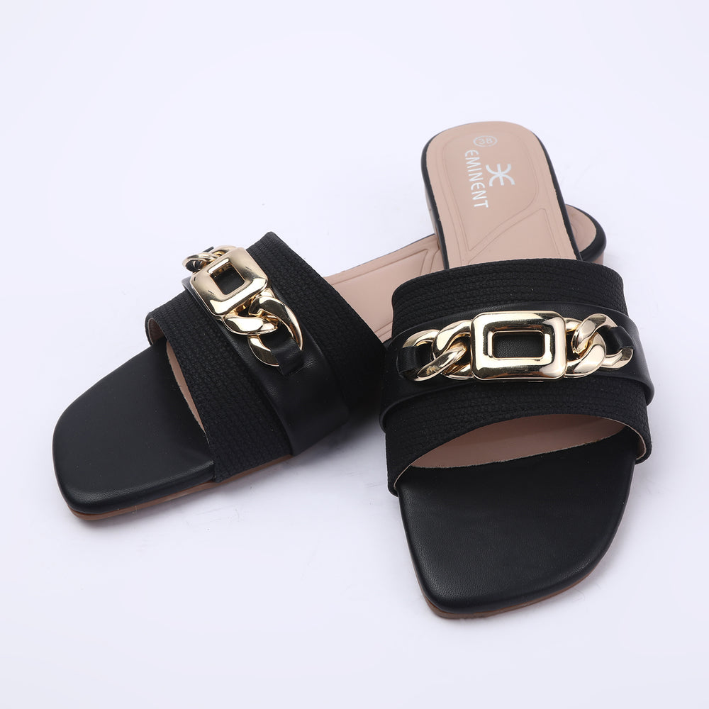 Eminent Women's Slipper - Black, Women Slippers, Chase Value, Chase Value