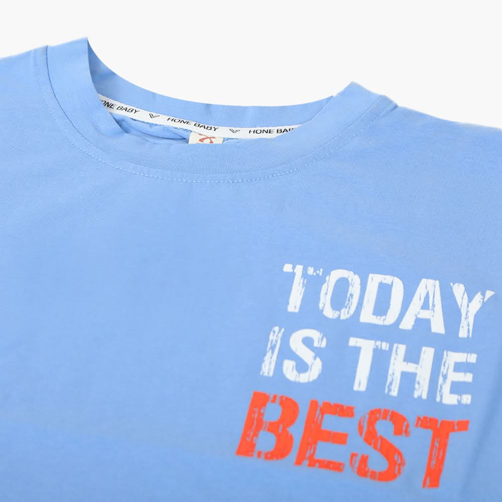 Boys Half Sleeves T-Shirt - Blue, Boys T-Shirts, Chase Value, Chase Value