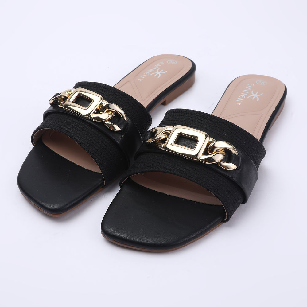 Eminent Women's Slipper - Black, Women Slippers, Chase Value, Chase Value