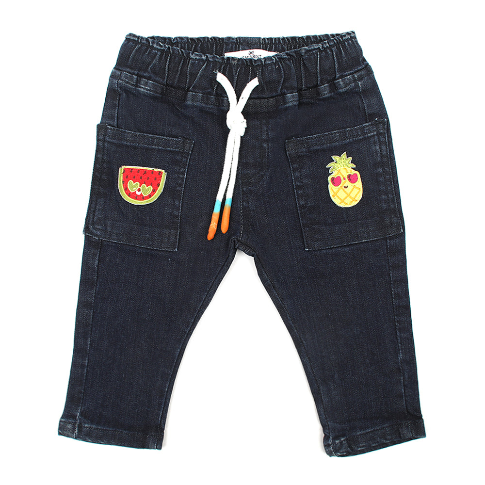 Eminent Newborn Girls Denim Pant - Dark Blue, Newborn Girls Shorts Skirts & Pants, Eminent, Chase Value