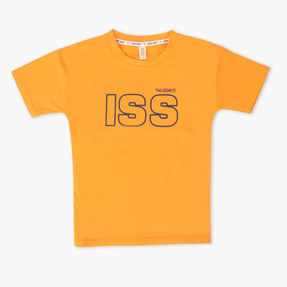 Boys Half Sleeves T-Shirt - Orange, Boys T-Shirts, Chase Value, Chase Value