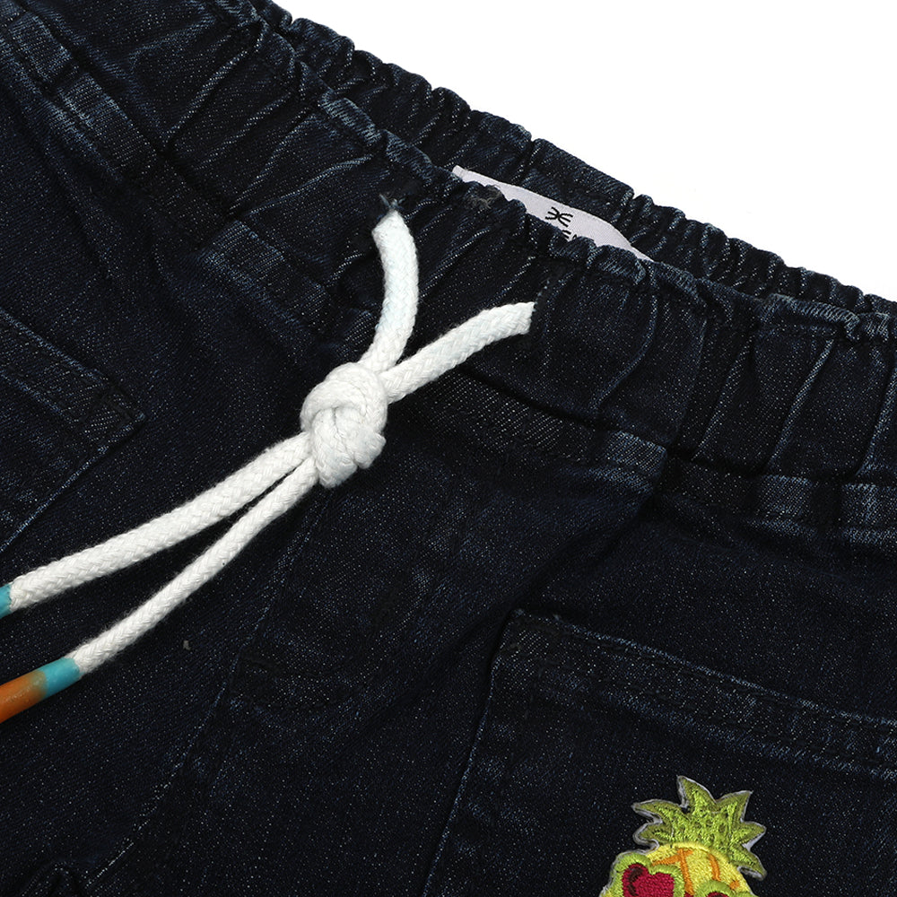Eminent Newborn Girls Denim Pant - Dark Blue, Newborn Girls Shorts Skirts & Pants, Eminent, Chase Value