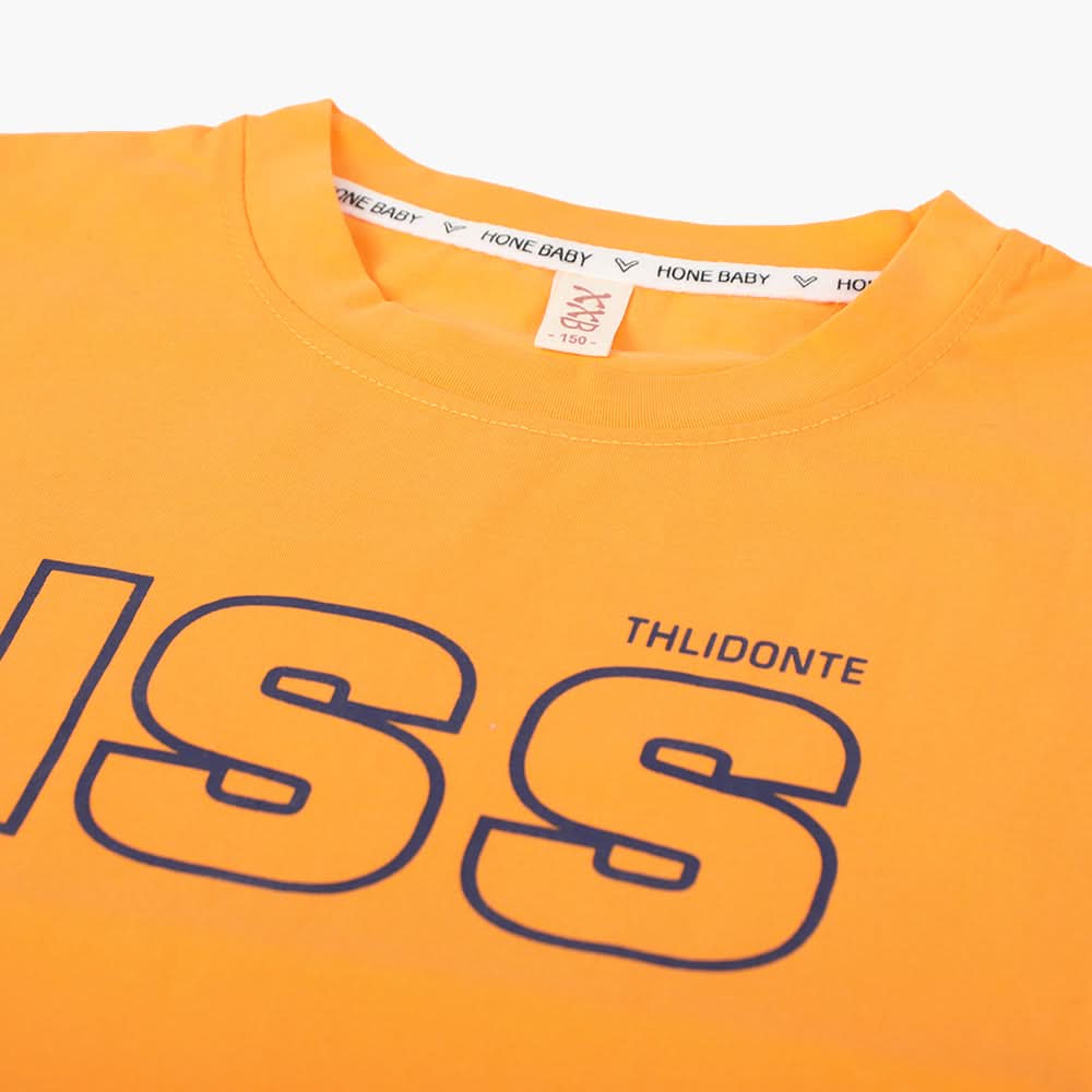 Boys Half Sleeves T-Shirt - Orange, Boys T-Shirts, Chase Value, Chase Value