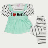 Newborn Girls Full Sleeves Suit - Green, Newborn Girls Winterwear, Chase Value, Chase Value