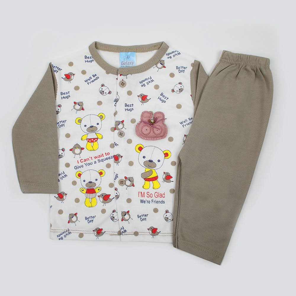 Newborn Boys Full Sleeves Suit - Light Grey, Newborn Boys Sets & Suits, Chase Value, Chase Value