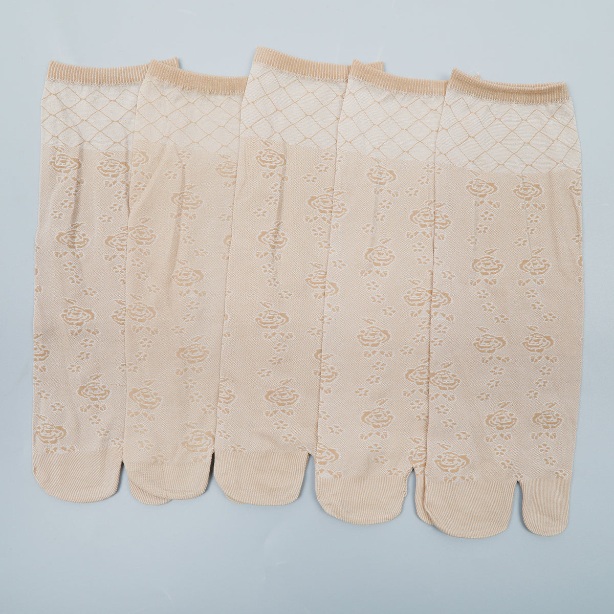 Women's 5Pc Socks - Skin, Women Socks Stocking & Gloves, Chase Value, Chase Value