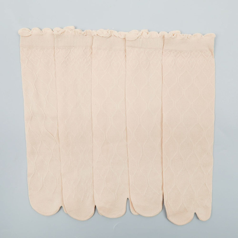 Women's 5Pc Socks -Skin, Women Socks Stocking & Gloves, Chase Value, Chase Value
