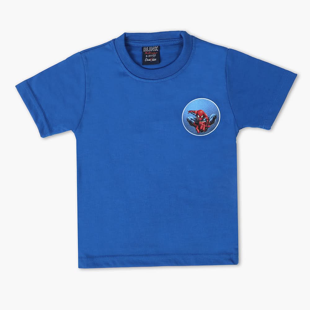 Boys Half Sleeves T-Shirt - Blue, Boys T-Shirts, Chase Value, Chase Value