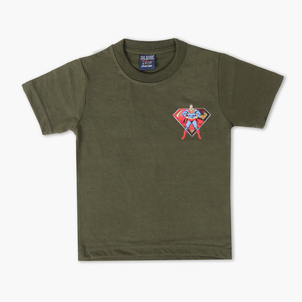 Boys Half Sleeves T-Shirt - Green, Boys T-Shirts, Chase Value, Chase Value