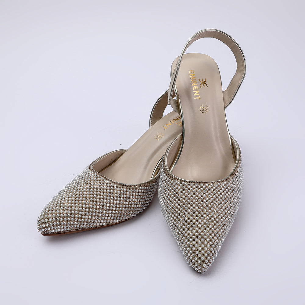 Eminent Women's Heel Banto Sandal - Golden, Women Heels, Eminent, Chase Value