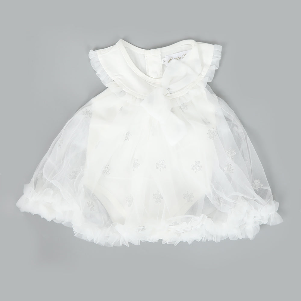 Newborn Girls Frock - White, Newborn Girls Frocks, Chase Value, Chase Value