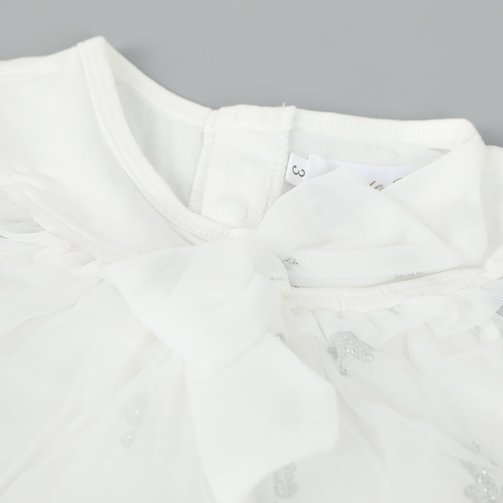 Newborn Girls Frock - White, Newborn Girls Frocks, Chase Value, Chase Value