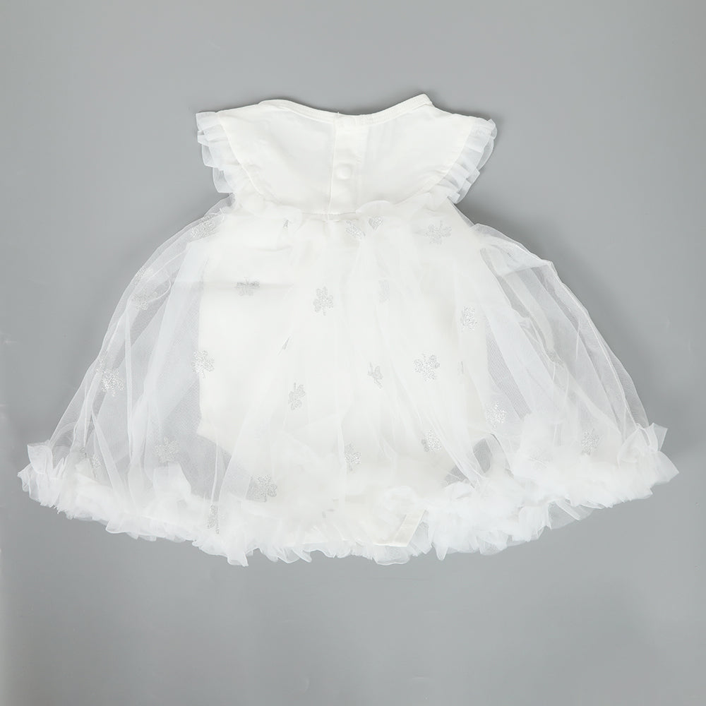 Newborn Girls Frock - White, Newborn Girls Frocks, Chase Value, Chase Value