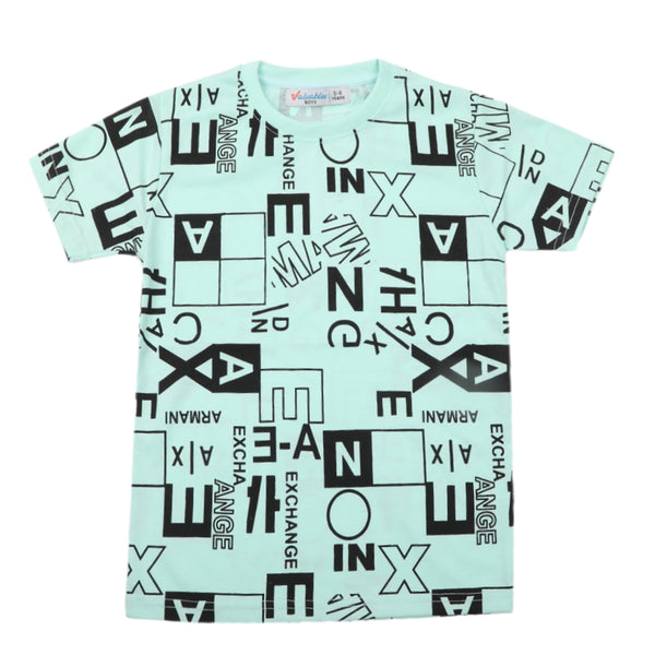 Boy Half Sleeves T-Shirt - Light Green