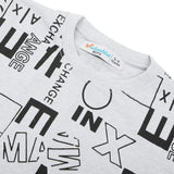Boy Half Sleeves T-Shirt - Light Grey, Boys T-Shirts, Chase Value, Chase Value