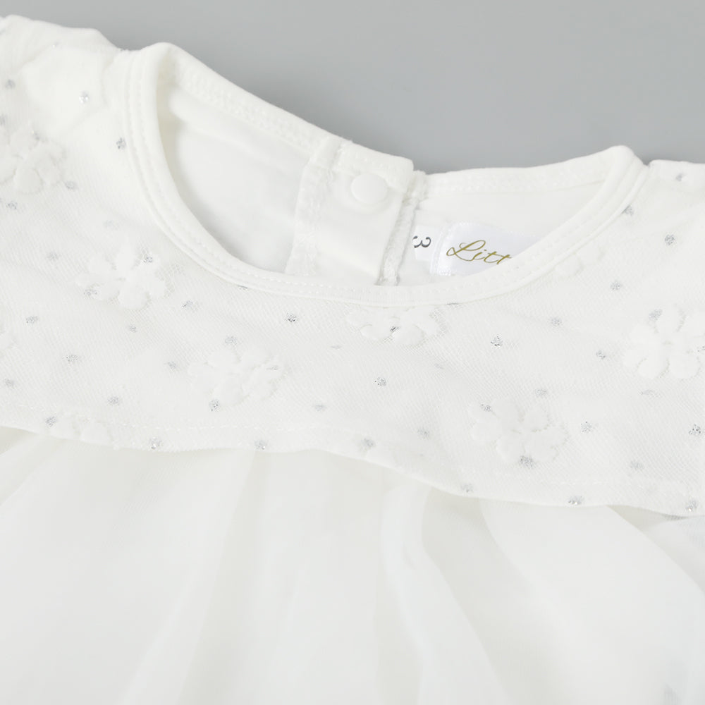 Newborn Girls Frock - White, Newborn Girls Frocks, Chase Value, Chase Value