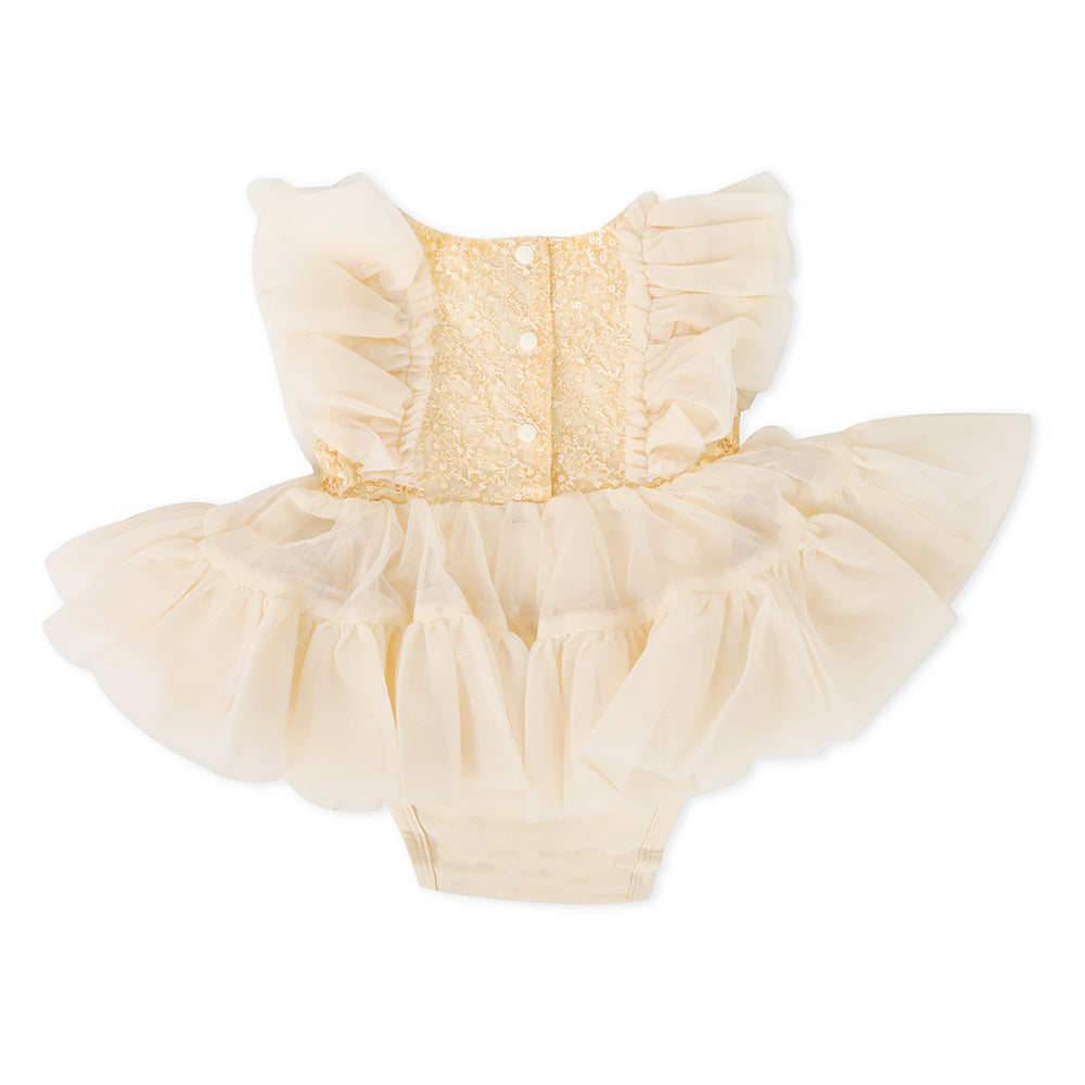 Newborn Girls Frock - Light Brown, Newborn Girls Frocks, Chase Value, Chase Value