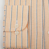 Men's Stamp Formal Stripe Shirt - Orange, Men's Shirts, Chase Value, Chase Value
