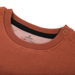 Eminent Newborn Boys Full Sleeves SweatShirt - Brown