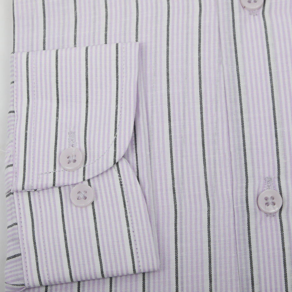 Men's Stamp Formal Stripe Shirt - Light Purple, Men's Shirts, Chase Value, Chase Value