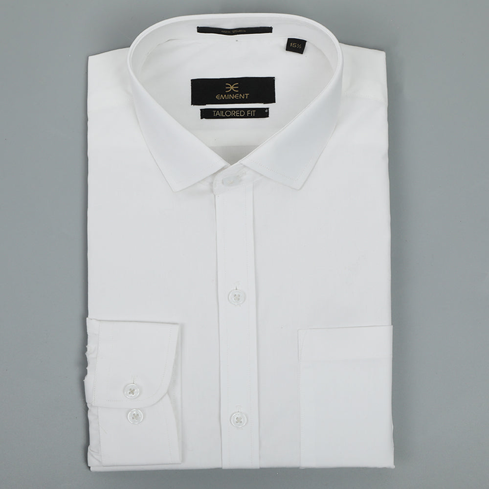 Eminent Men's Formal Plain Shirt - White, Men's Shirts, Eminent, Chase Value
