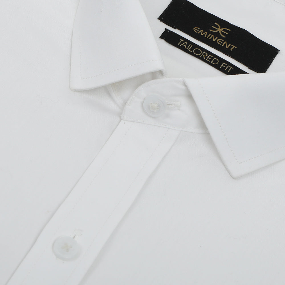 Eminent Men's Formal Plain Shirt - White, Men's Shirts, Eminent, Chase Value