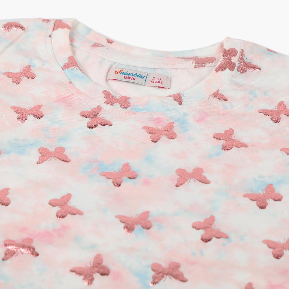 Girls Half Sleeves T-Shirt - Multi Color, Girls T-Shirts, Chase Value, Chase Value